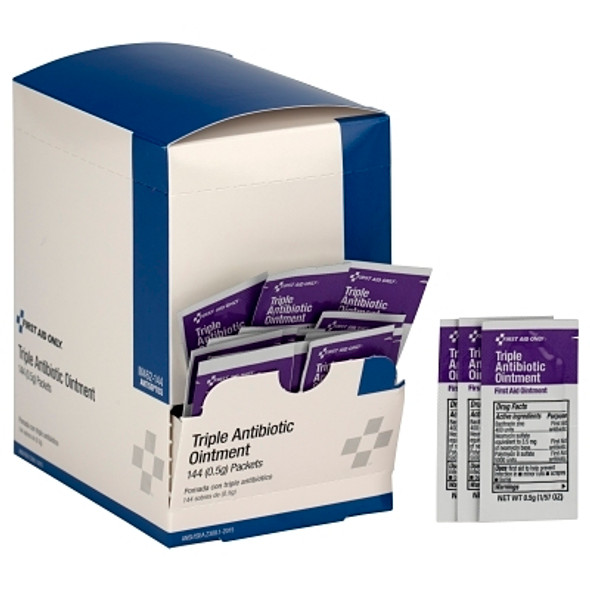 Triple Antibiotic Ointment, 0.9 g, Packets, 144 per Box