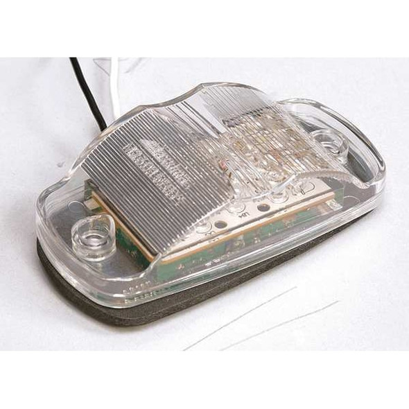 Maxxima Clearance Light, LED, Red, Surface, Oval, 4 L 3JYD6