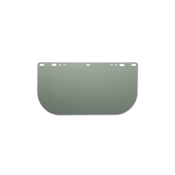 F10 PETG Economy Faceshield, Uncoated, Medium Green, 15.5 in W x 8 in H, Unbound