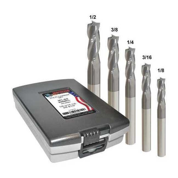 Manufacturer Varies End Mill,3 Flutes,TiAlN 205-888882