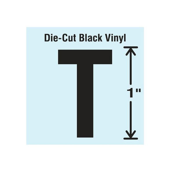 Stranco LetterLabel,Vinyl,1inH,5/8inW,PK10 DBV-1-T-10