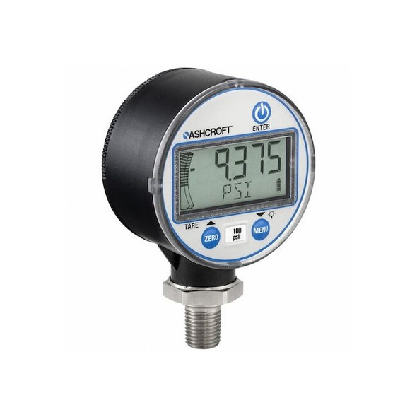 Industrial Pressure Gauge, 2 1/2 in Dial, 1/4 in NPT, Lower Location
