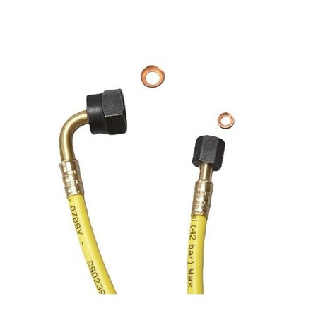 Yellow Jacket High Side Hose, 2 ft L, Yellow, 800 psi 78724