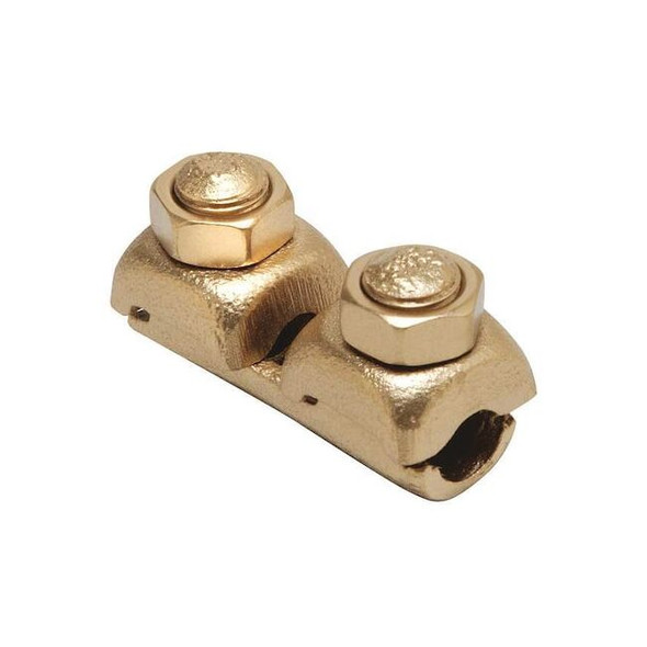Burndy Mechanical Lug, 1 AWG Max, 2 Conductor, Not Applicable Stud, Copper QR1C