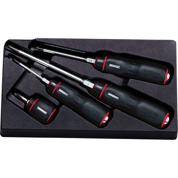 Scw Set Resin Handle Phillips 4 Pc NTD1P04