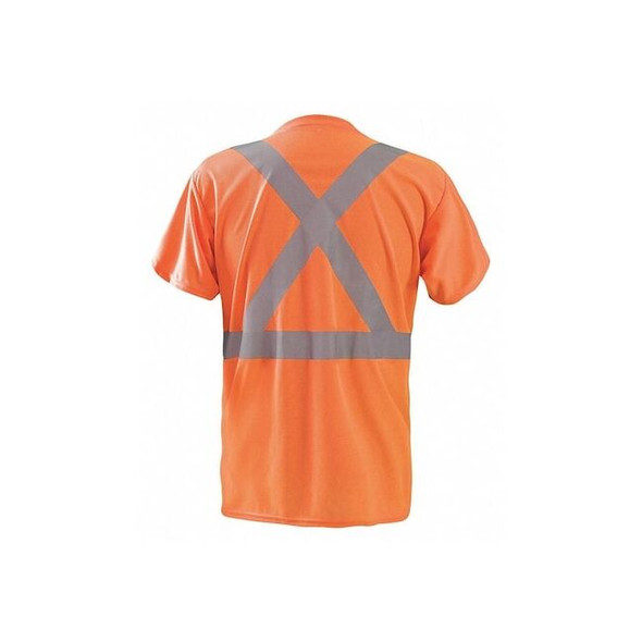 Unisex Long Sleeve T-Shirt, Polyester, Pullover, Orange, 4XL