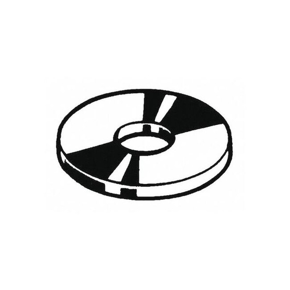 Fender Washer, For Screw Size 1/2" ,Steel Black Oxide Finish, 50 PK