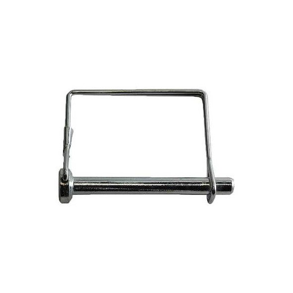 Double Wire Snap Safety Pin, 3/8 in Dia, 2-1/2 in Lg, 2-3/4 in Shank Lg, 1 PK