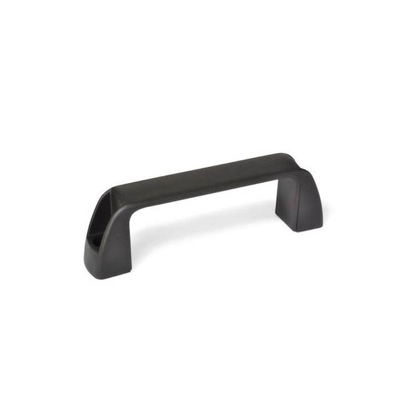 J.W. Winco Pull Handle, Black, Polypropylene 6382160