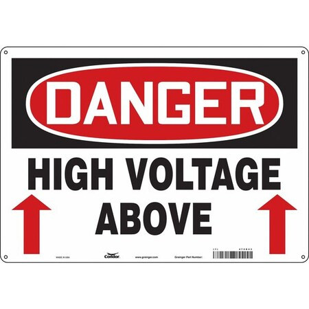 Condor Safety Sign,20" Wx14" H,0.032" Thickness, 479R43 479R43