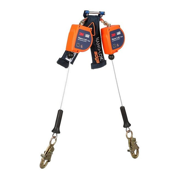 DBI SALA Self Retracting Lifeline, 8 ft. Length, Quick-Connect, Steel, 2 Leg(s)