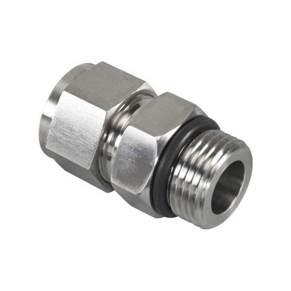 Brennan Industries Strt,StainlessSteel,Comp.1-2in,ORB N6400-08-08-O-SS