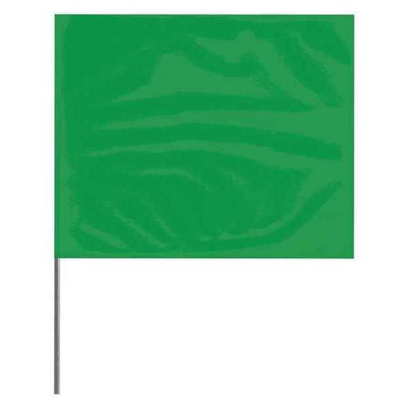 Presco Marking Flag,Green,Blank,PVC,PK100 2336G-200