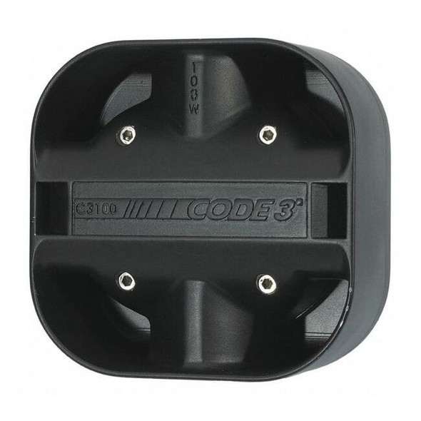 Siren Speaker, C3100 Series, 12V DC, 100 W, Black, 6 5/16 in H x 3 5/16 in W