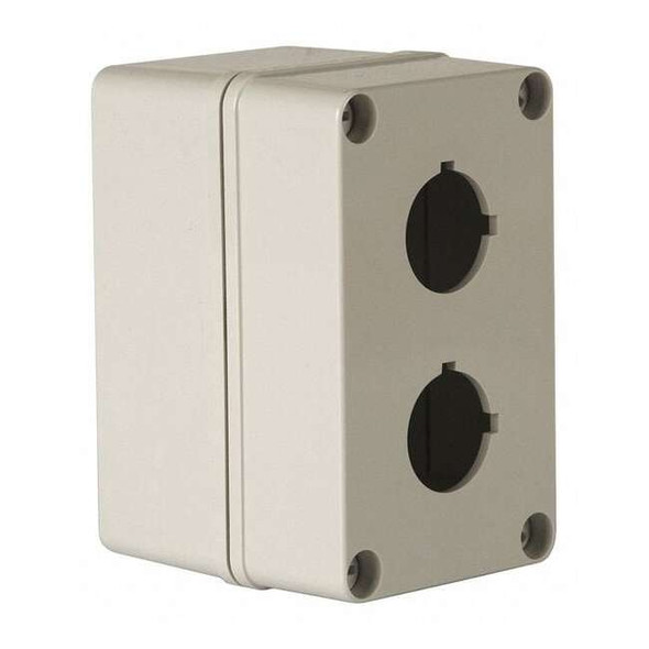 Wiegmann PushButtonEnclosure,22mm,2Holes,Plastic HW-PN4X2PB-22