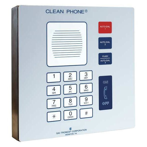 Hubbell Gai-Tronics Telephone,VoIP,Gray 295-712W