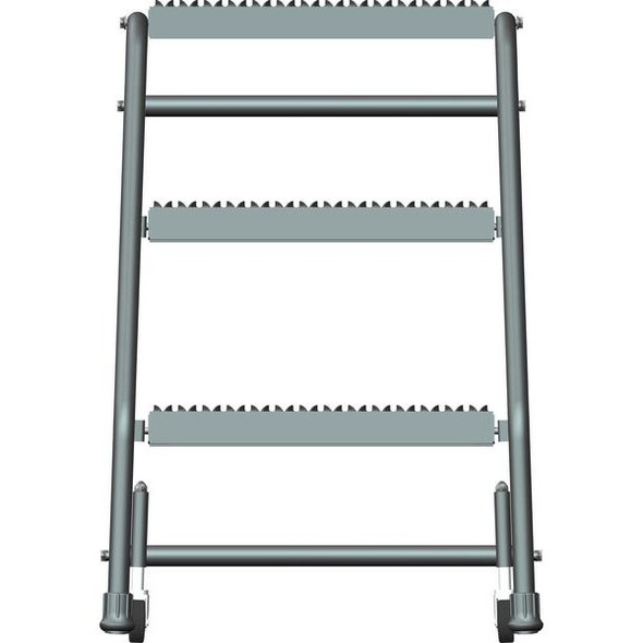 Ballymore 28 1/2 in H Steel Rolling Ladder, 3 Steps, 450 lb Load Capacity 318GSU