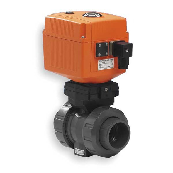 Gf Piping Systems Electric Ball Valve,PVC,2 In. 199107208 Gf Piping Systems Electric Ball Valve,PVC,2 In. 199107208