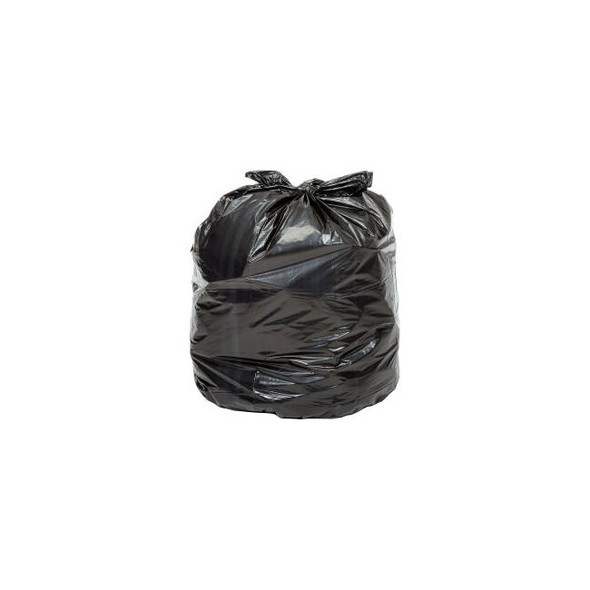 Global Industrial Heavy Duty Trash Bags 12-16 Gal 0.9 Mil Black 500 Bags/Case