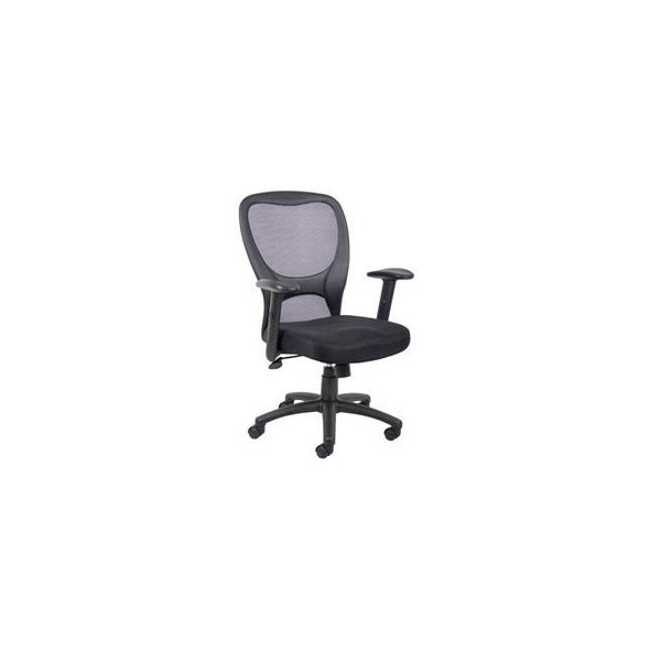 Interion Mesh Office Chair With 25""H High Back & Adjustable Arms Fabric Black
