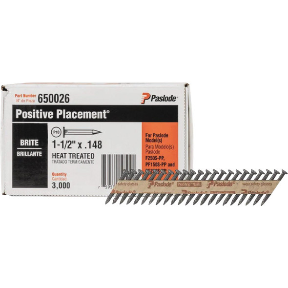 Paslode 3k 1.5x.148 Brt Mtl Nail 650026