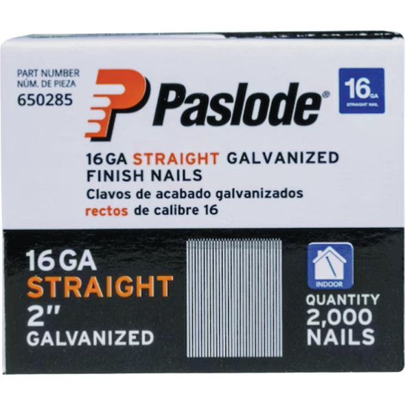 Paslode 2 In. 16-Gauge Galvanized Straight Finish Nails (2000 Ct.) 650285