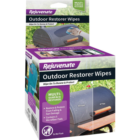 Rejuvenate Restorer Unscented 4 In. x 4 In. Wipes (5-Count) HG-R92000