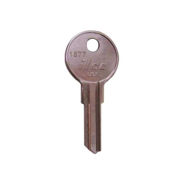 Kaba Ilco Key Blank, Type 1677,1677,Brass, PK10 1677