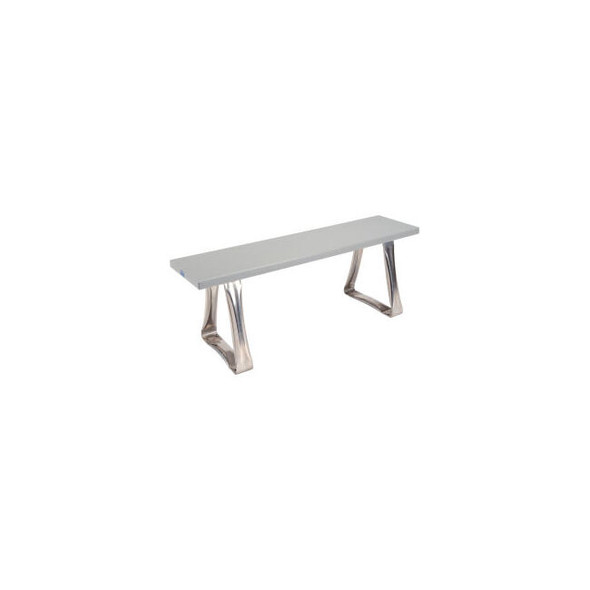 Global Industrial Locker Room Bench Plastic Top with Trapezoid Legs 48""W x 12""