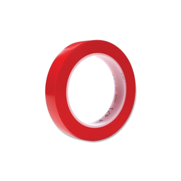 Vinyl Tape 471, 3/4 in W x 36 yd L, 5.2 mil Thick, Red