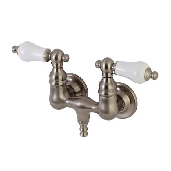 Wall-Mount Clawfoot Tub Faucet, Brushed Nickel, Tub Wall Mount