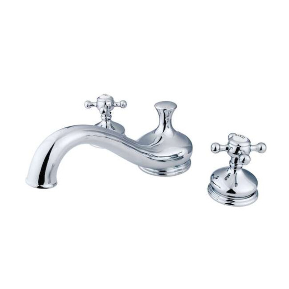 Kingston Brass Roman Tub Faucet, Polished Chrome, Deck Mount KS3331BX