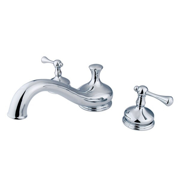 Kingston Brass Roman Tub Faucet, Polished Chrome, Deck Mount KS3331BL