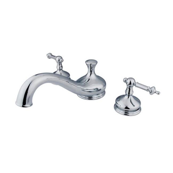 Kingston Brass Roman Tub Faucet, Polished Chrome, Deck Mount KS3331TL