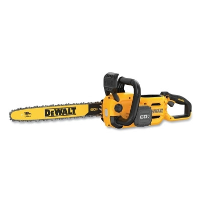 60V MAX* Brushless Cordless Chainsaw, 18 in L, Bare Tool, Incl Bar Sheath/Tensioning Tool