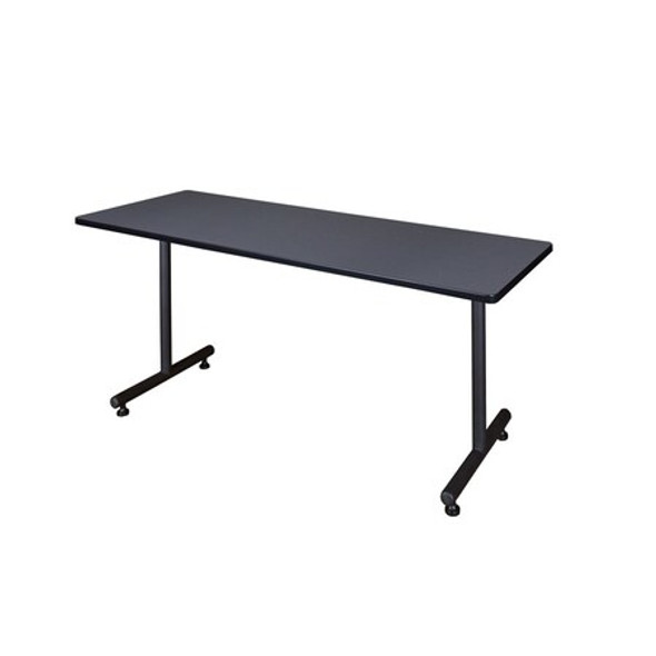 Kobe Rectangle Training Table, 66" W, 29" H, Laminate Top, Gray MKTRCT6624GY
