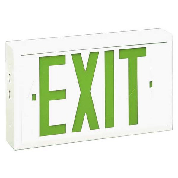 Big Beam Exit Sign,LED,Green Letter Color,3 Faces, EVRXL2GWWU EVRXL2GWWU