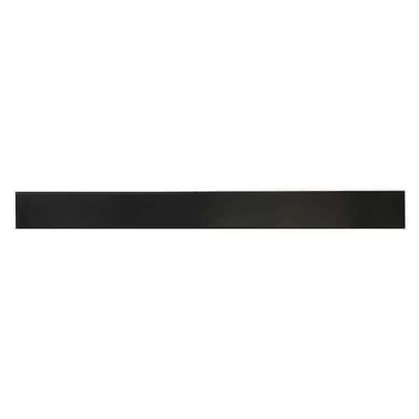 1/4" High Grade Neoprene Rubber Strip, 2"x36", Black, 40A