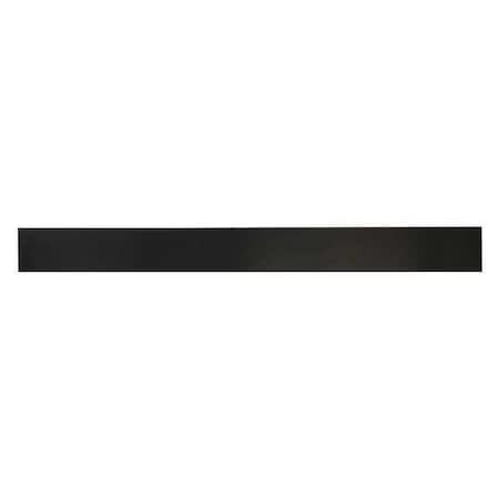 1/4" High Grade Neoprene Rubber Strip, 2"x36", Black, 40A