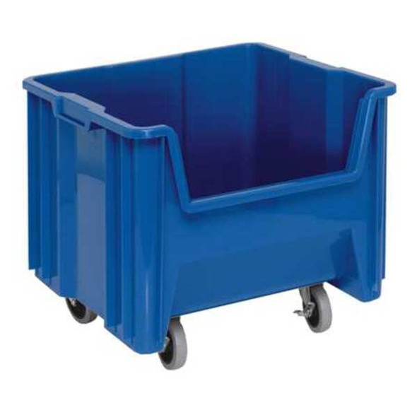 Quantum Storage Systems MobileBin,17.5inL,16.5inW,Plastic QGH805MOBBL