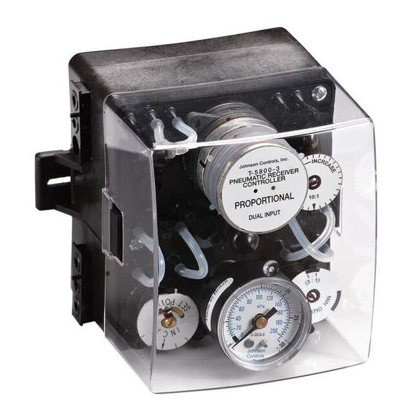Johnson Controls Pneumatic Receiver Controller, 20 psi T-5800-3