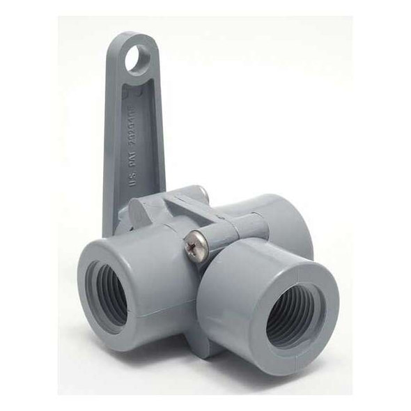 Manufacturer Varies 1/2" FNPT PVC Ball Valve 3-Way 2361790