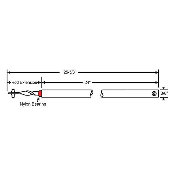 Manufacturer Varies Tube Balance,Bearing,24-5/8" L 76-SMS24R