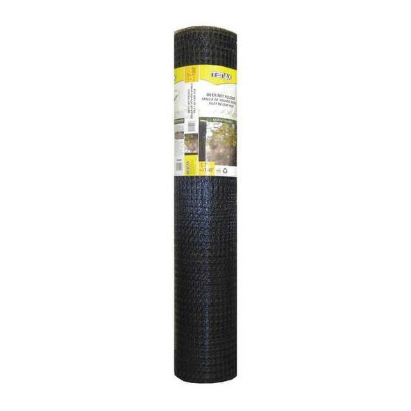 Deer Fence,10 FT. X 330 FT, Black, Mesh Size 1.77" X 1.97"