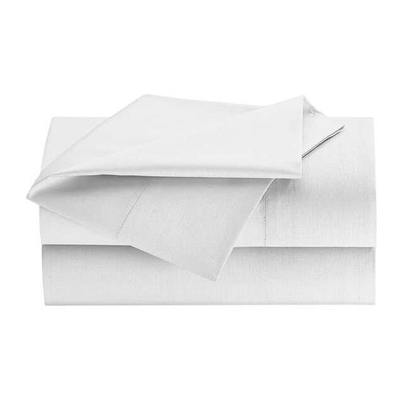 Westpoint Home Fitted Sheet,80 in L,Fresh White,PK6 1A30181