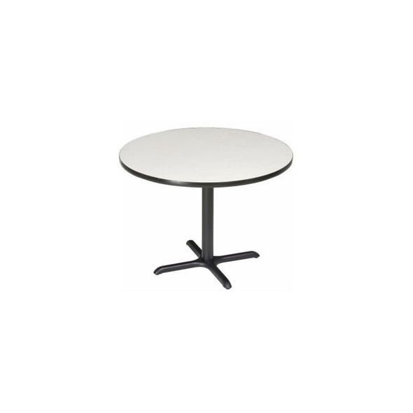 Interion 36"" Round Counter Height Restaurant Table Gray