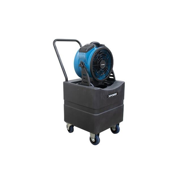 Battery Operated Rechargeable Variable Speed 11in Outdoor Cooling Misting Fan