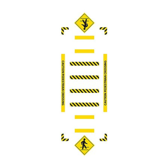 Accuform Floor Sign, Floor Marking, Crosswalk WFK32