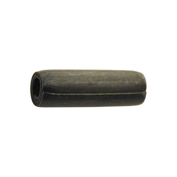 Coiled Spring Pin, 1/4 in Outside Dia, 1-1/8 in L, Steel, 25 PK