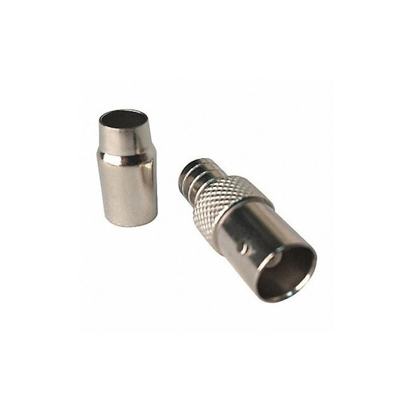 Vitek Coaxial Crimp Connector,BNC Female,PK10 VT-BNC-CRMP-FL10